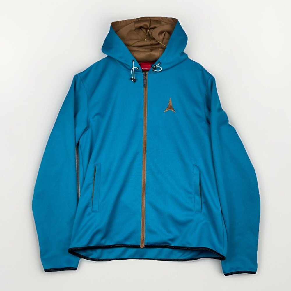 Y2K Atomic Alps FZ Hoodie Ski / Snowboard Blue Men Sz XL Polyester Outdoor